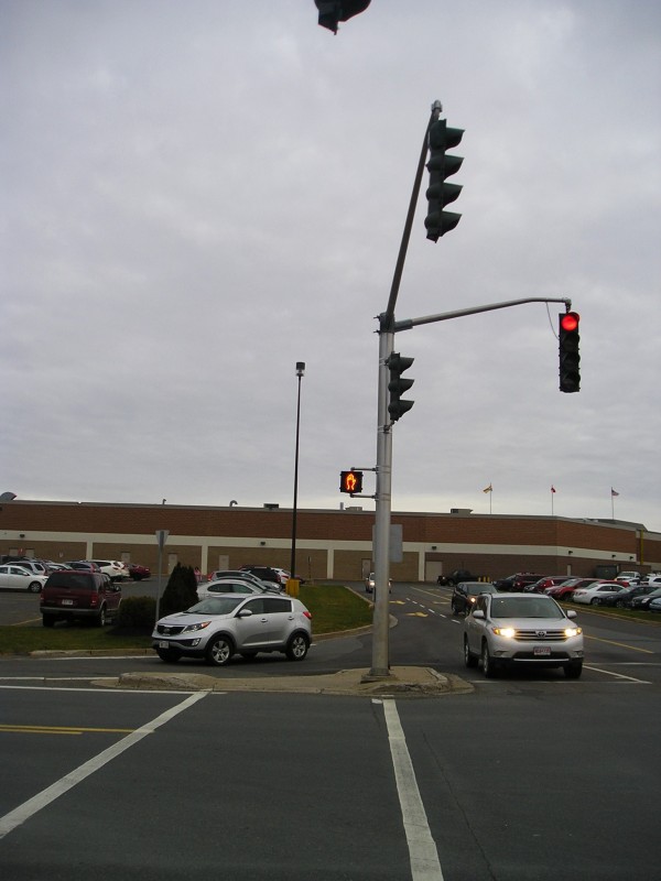 Regent Mall crosswalk to nowhere.