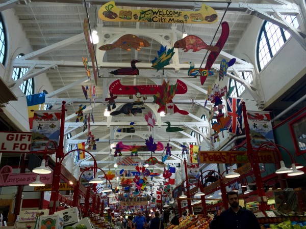 The Saint John City Market is Canada’s oldest continuing farmers’ market. Its interior structure mimics the inverted keel of a ship.