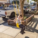 1. THE STREET AS A PLAYGROUND -
Sometimes, creating a unique sense of place can be as simple as hanging a swing from a tree. It’s an inexpensive and thoughtful gesture, and one that encourages kids to loiter, play, and utilize the entire street as a playground. Our family stumbled across this swing on Irving Street in S.F., which instantly became a highlight of our sightseeing afternoon.