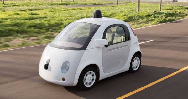 Google's Self Driving Car Project prototype. Image courtesy of Google.