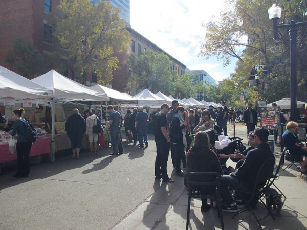 City Market returned to 104 street this weekend. Image courtesy of Sharon Yeo