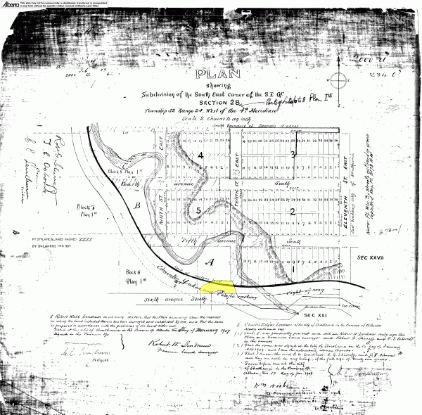 Plan 2000u with site highlighted.