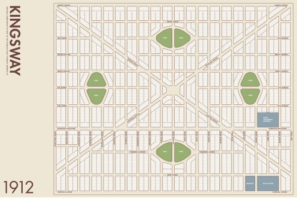 1912 Hudson's Bay Subdivision Plan - by Jason Pfeifer