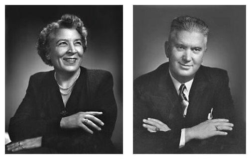 Dr. Gladys Muttart and Merrill Muttart. Photos © Yousuf Karsh. Used with permission.