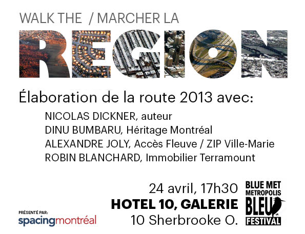 Walk the region Blue Met flyer