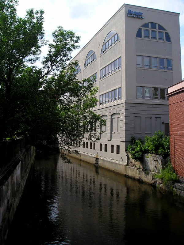 Urban stream – Kenduskeag Stream in downtown Bangor.