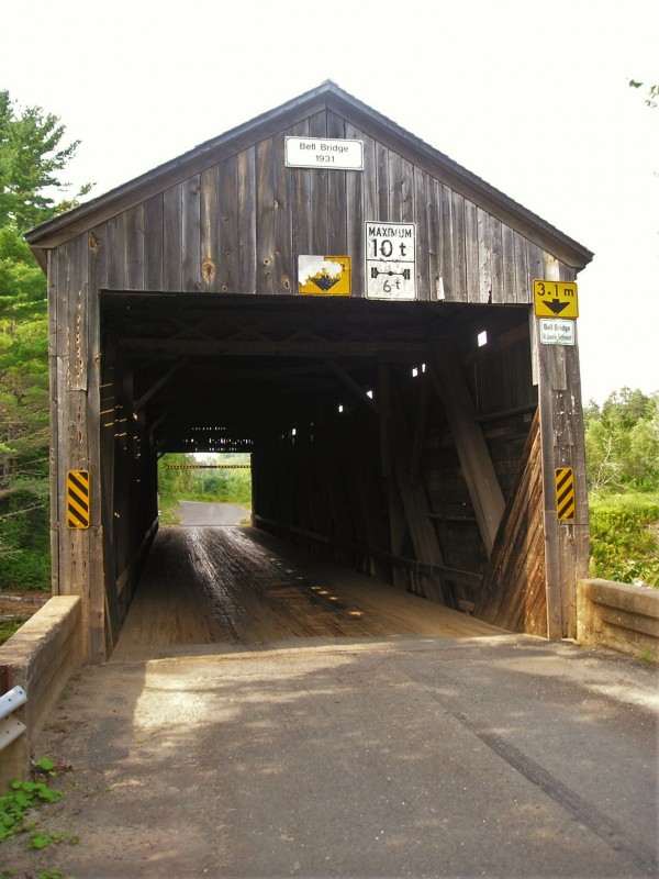 Covered Bridge on Boyne Road. Hoyt, NB.