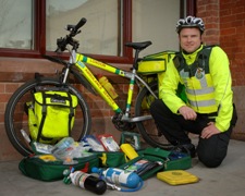 Beth Ambulance cyclist UK