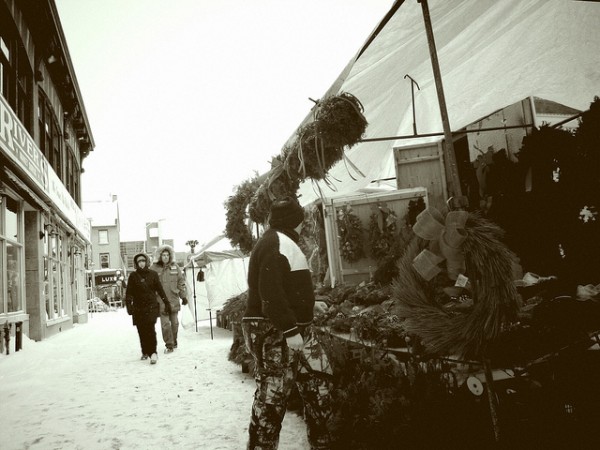 Winter in the Byward Market. Credit: Pierre Lachaîne