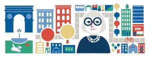Google doodle for Jane Jacobs 100th birthday.
