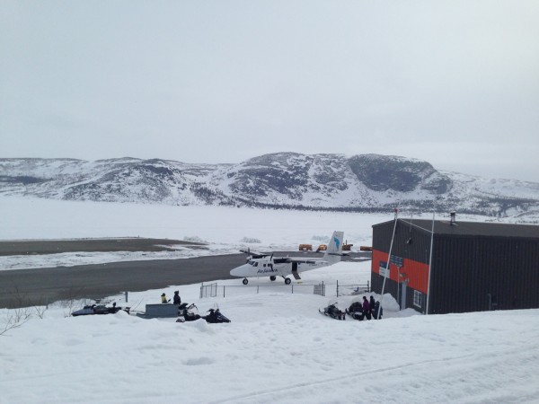 Nain Airport, Nunatsiavut with Mount Sophie in the background (Courtesy of Sophie Tremblay-Morrisette)