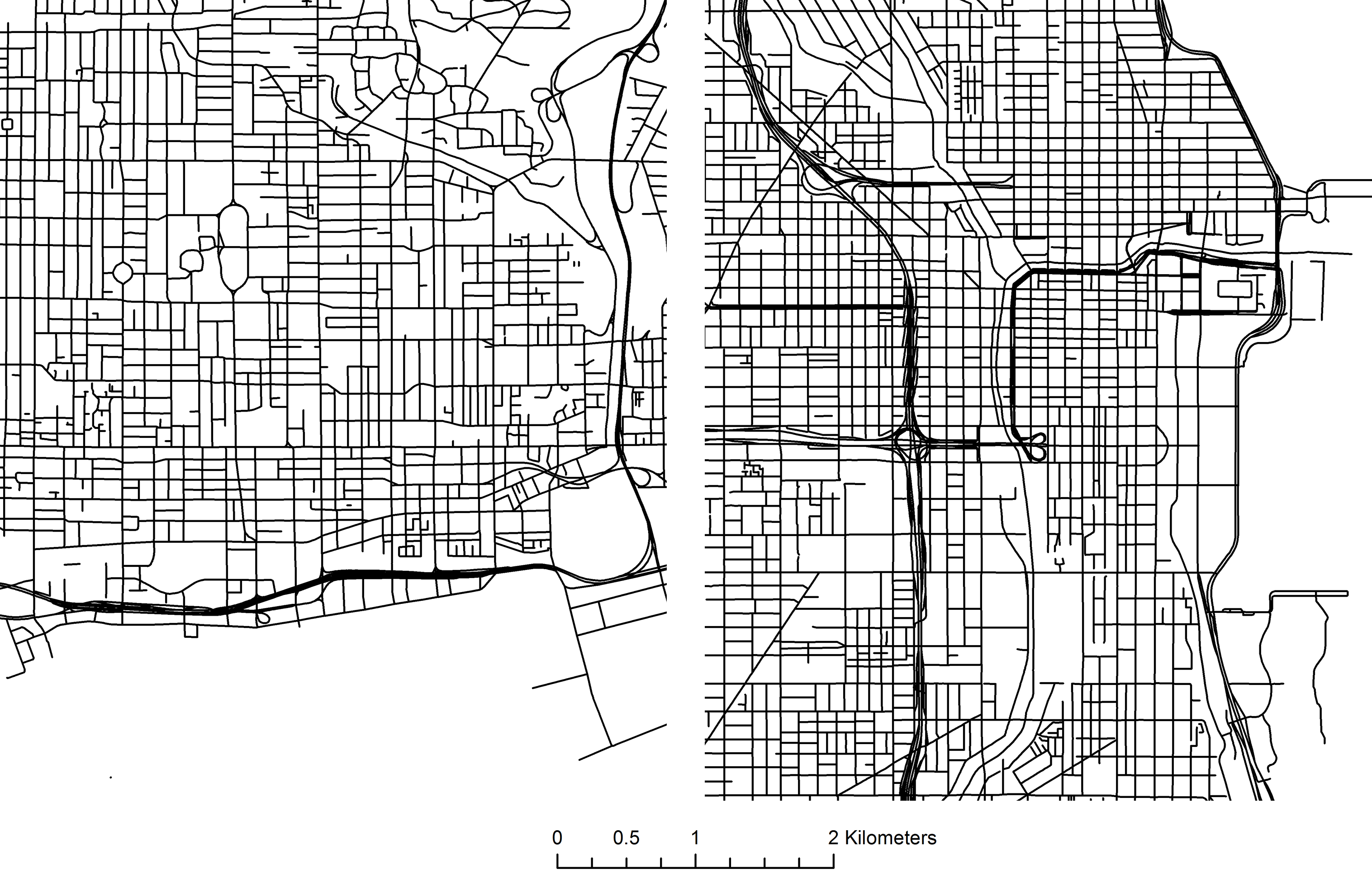 Quick Comparisons Between Torontos And Chicagos Street Grids