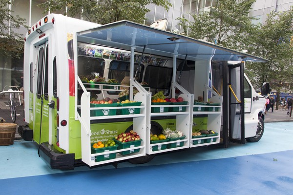 Mobile Good Food Market bus launch