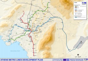 Athens Metro Map 