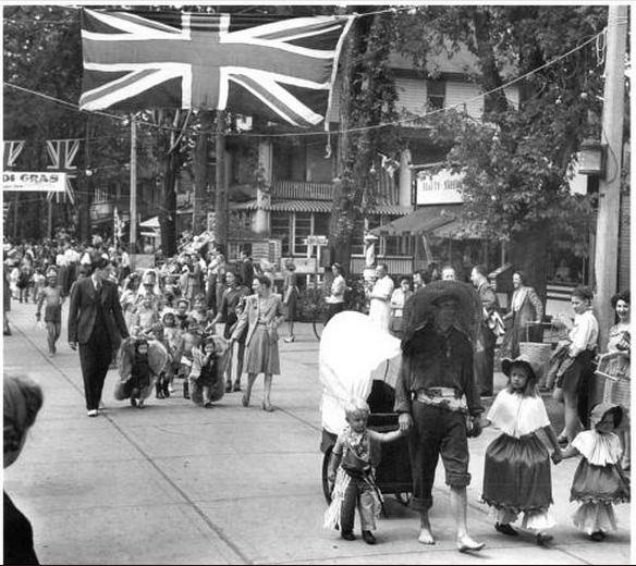 A 1953 parade on Manitou Road, from A Toronto Album 2: More Glimpses of the City That Was