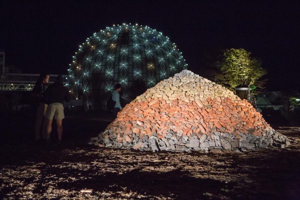 in/future installation Rubble Pile by Ben Watt-Meyer, presented in the Ontario Place, 2016. Photo by Andrew Williamson.