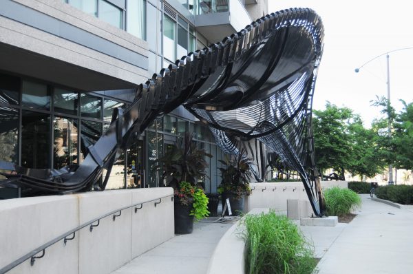 Fence on the Loose by Acconci Studio, WaterPark City Condominiums, Toronto, 2012. Photo courtesy of Public Art Management