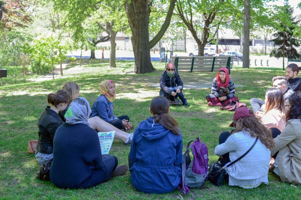 At our final stop at Dufferin Grove Park, I shared simple suggestions how public parks can be leveraged for relationship-building communal events with Muslim communities.