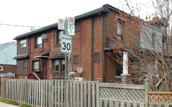 Corner house with second unit