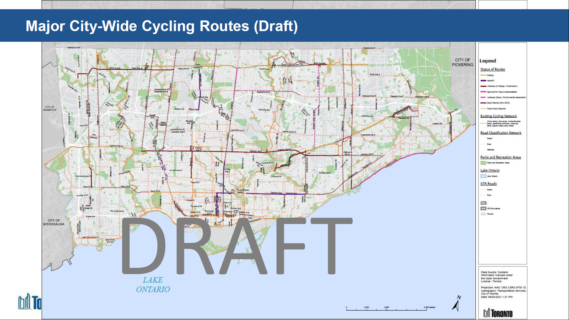 2021 Cycling Plan Presentation - City-Wide Network Update