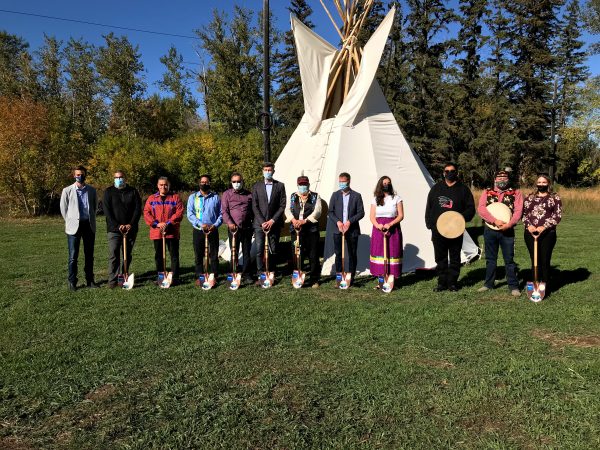 kihciy askiy Ground Blessing ceremony. Credit: Teresa Marshall