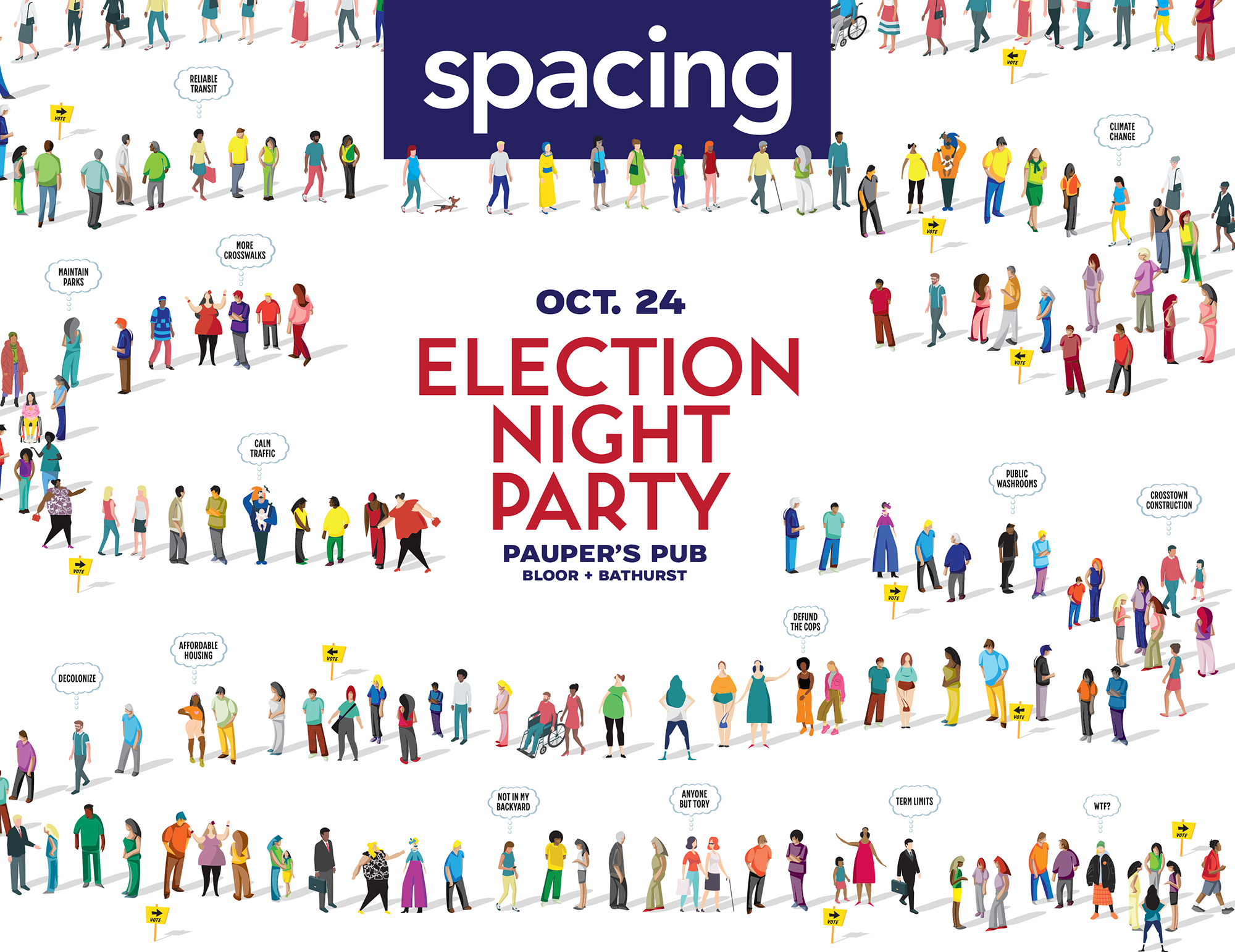ELECTION NIGHT PARTY! Come watch the results with Spacing Spacing