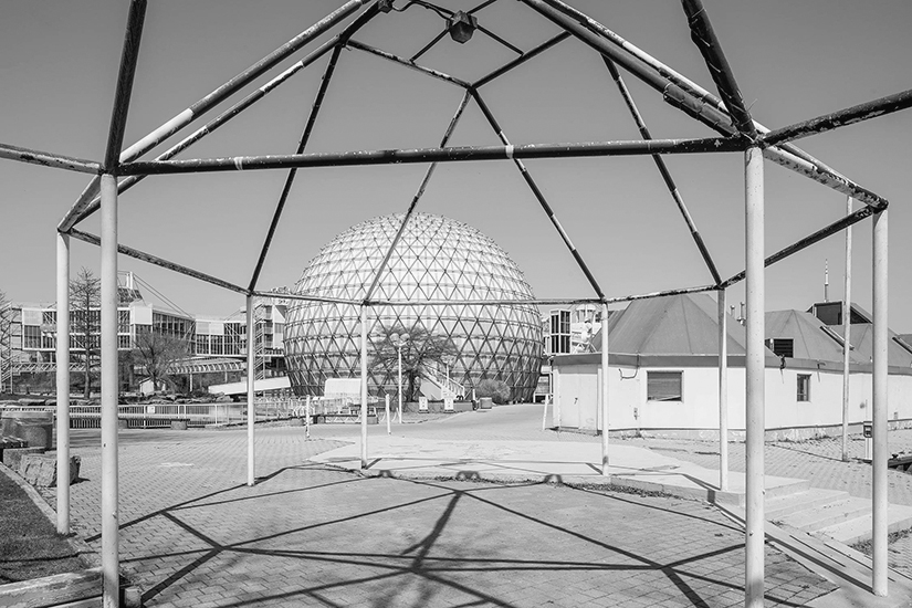 The Cinesphere is a triodetic dome which still houses the first permanent IMAX cinema in the world.