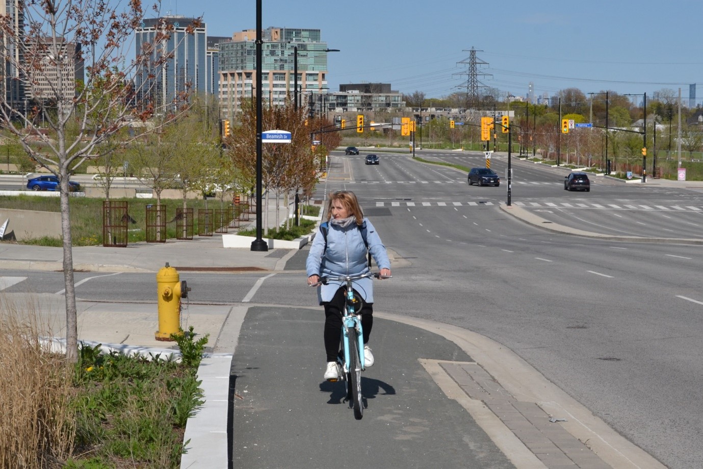 Six Points: a good example of cycling infrastructure tacked onto a car-centric road redesign.