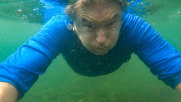 Underwater image of swimmer