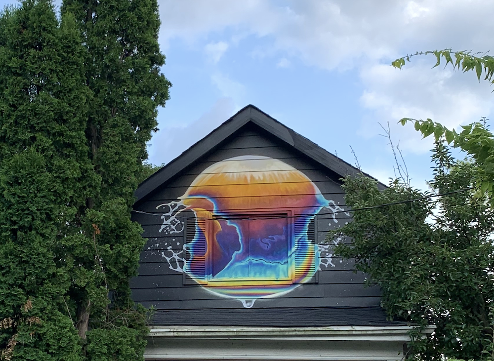 Roof mural by Nick Sweetman