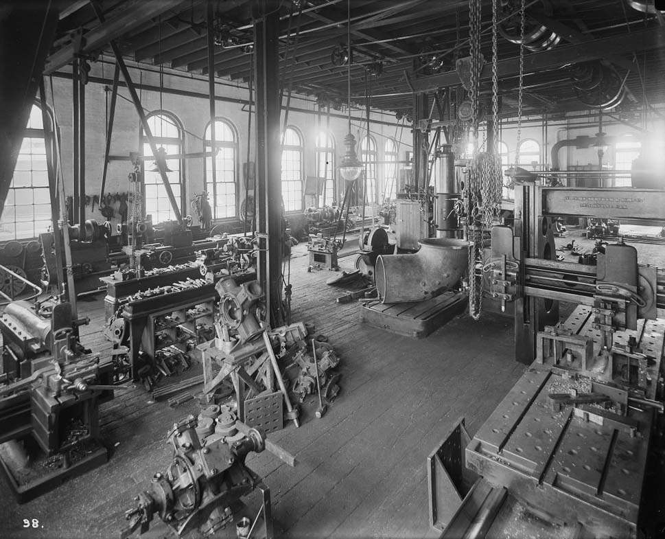 Machine Shop, Station A, Front Street East and Berkeley Street, ca. 1923