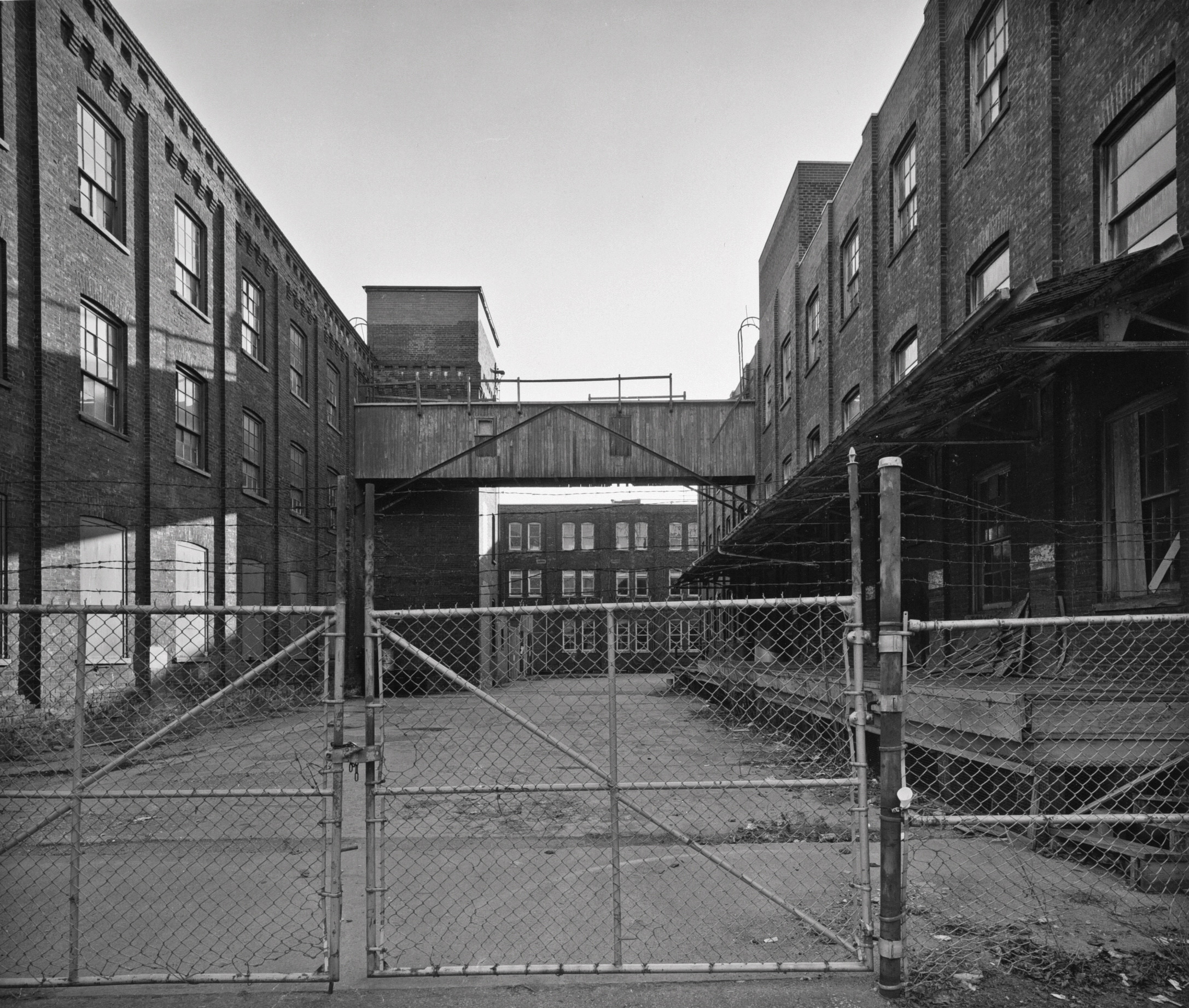 Massey Ferguson South Plant. land bridge to Building 1, Strachan Avenue, 1986 