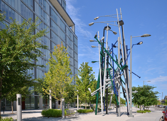 Untitled (Toronto Lamp Posts) by Tadashi Kawamata