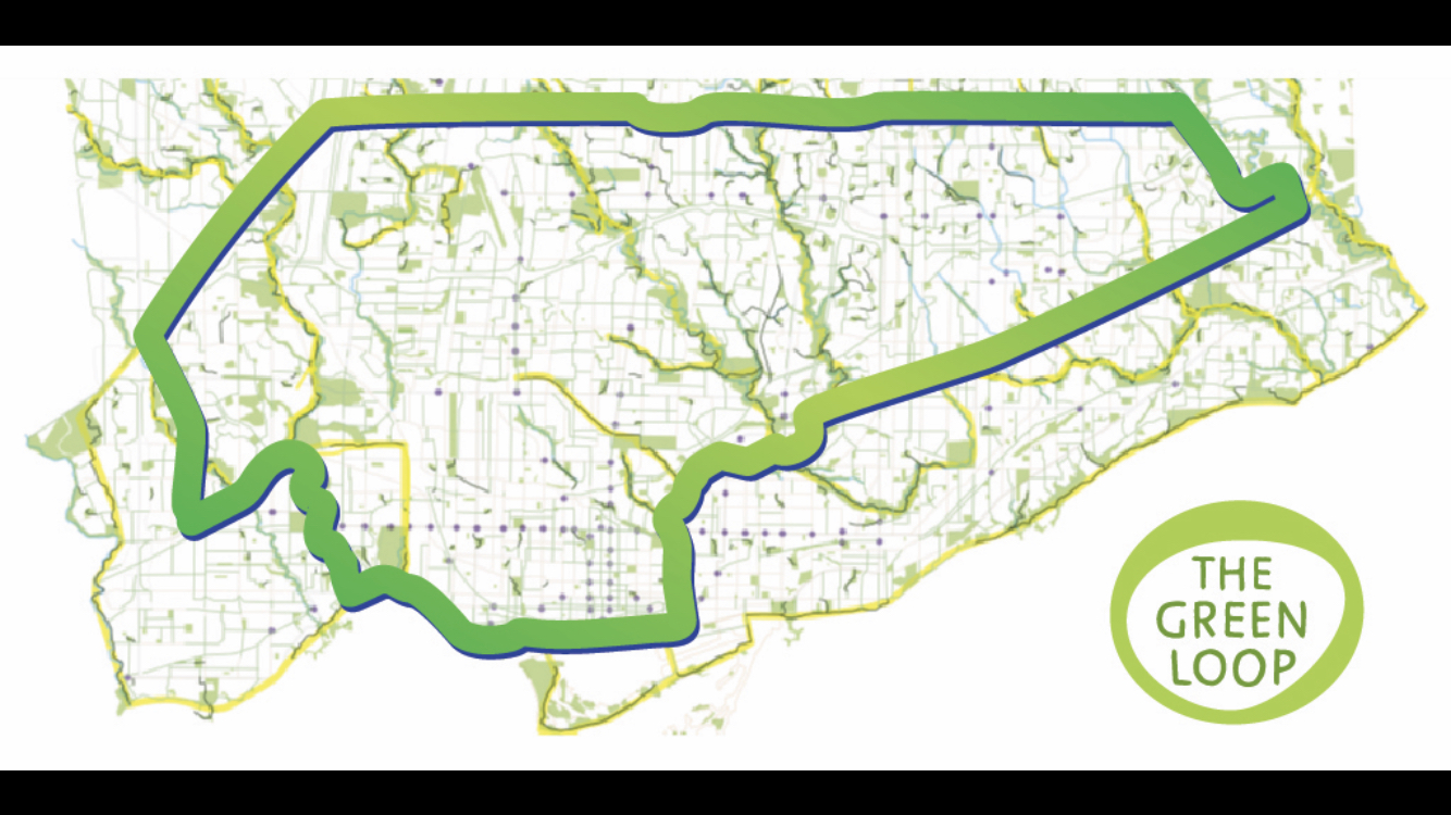 Map of proposed green loop
