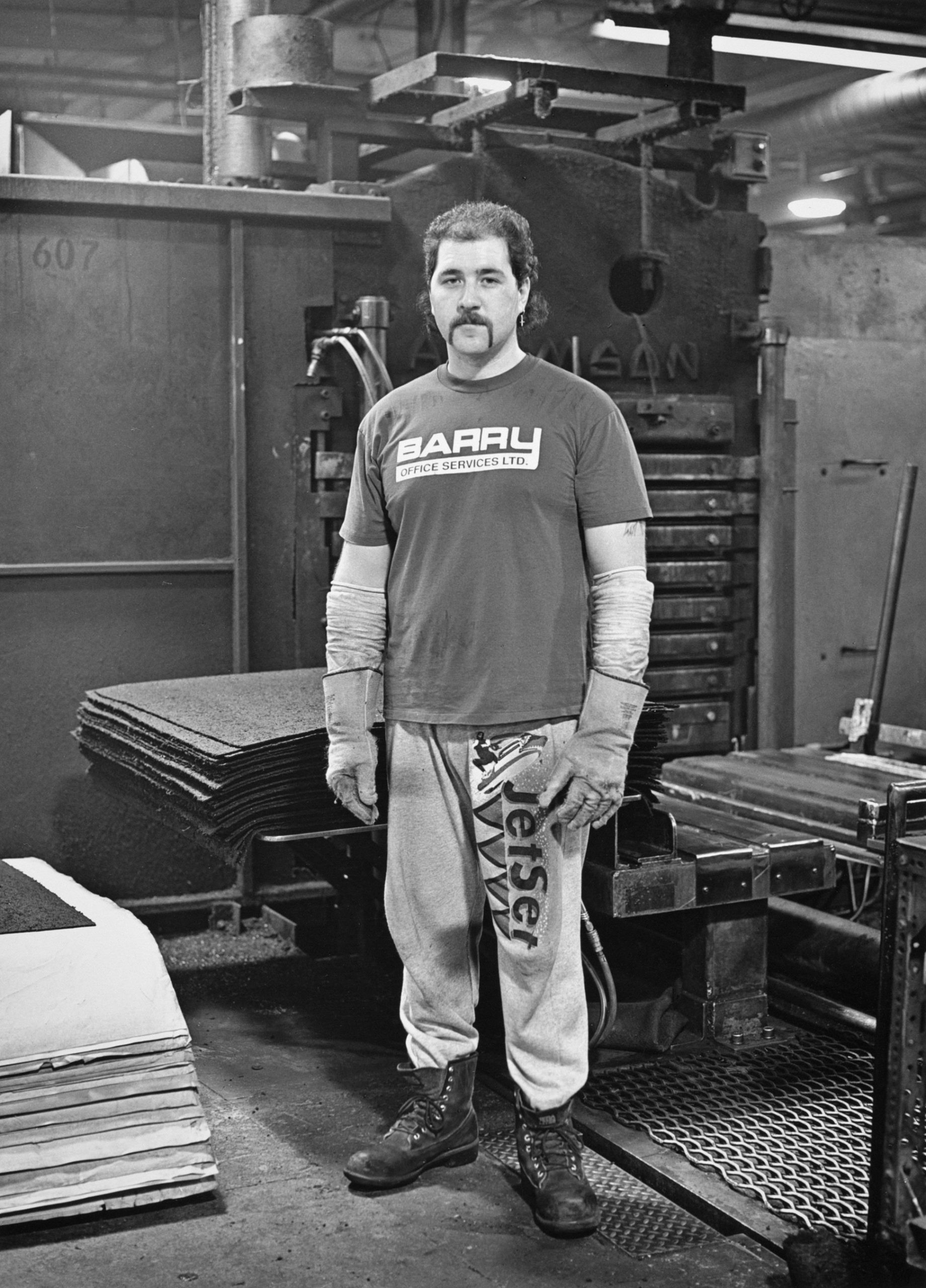 Blair Smith, sheet press operator, Department 54, November, 1993