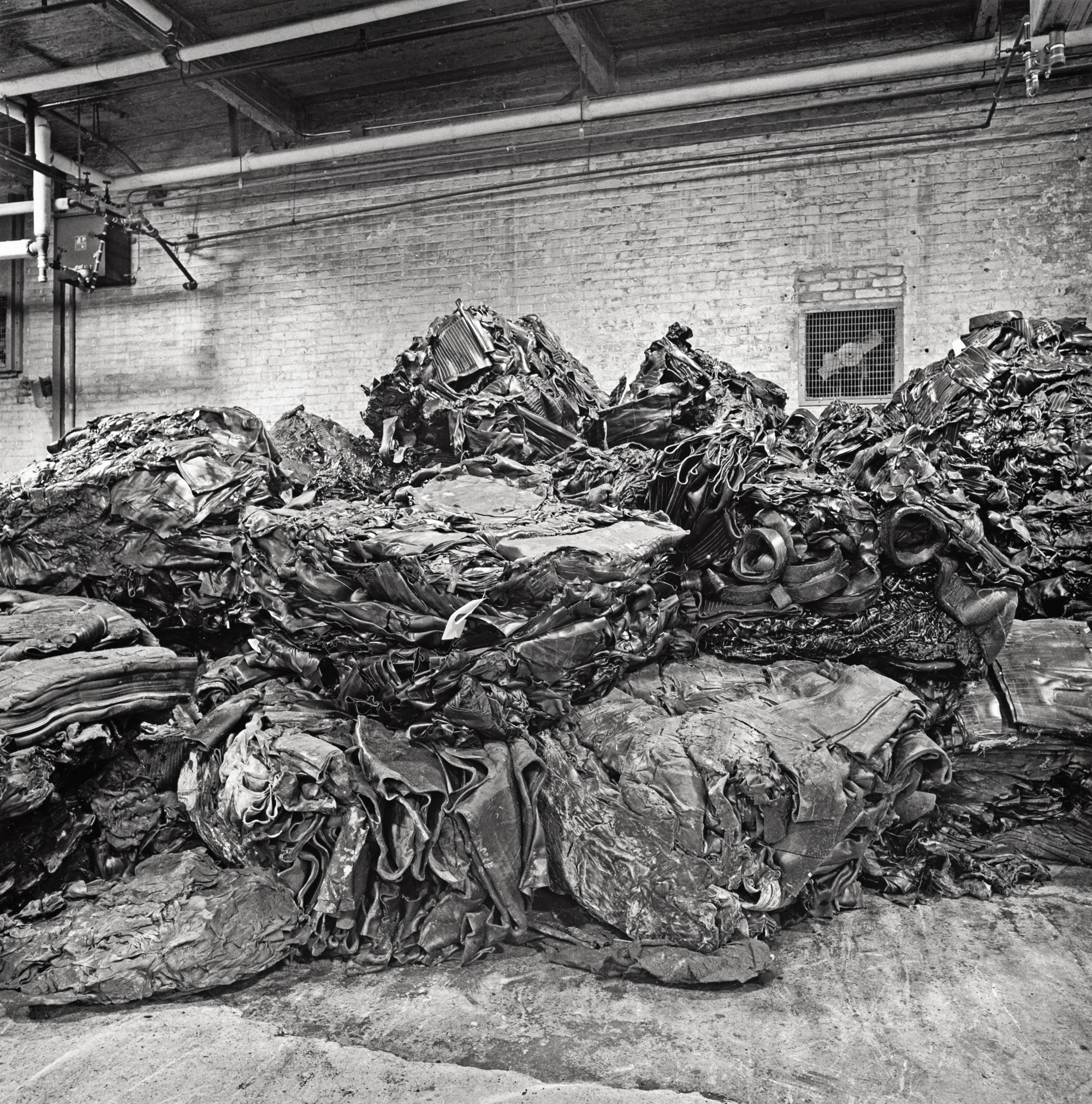 Bales of "friction", a useable waste material composed of uncured rubber andtire cord May, 1993