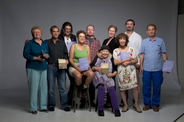 Members of Thursdays Writing Collective at the Heart of the City Festival. Photo by David Cooper.