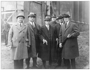 Joe Ricci (middle) and members of the VPD ca.1925. Photo courtesy of Louise Ricci.