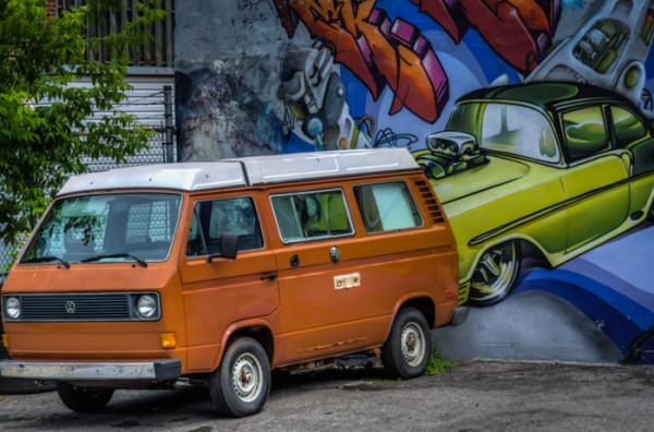 Rear-ended by a mural