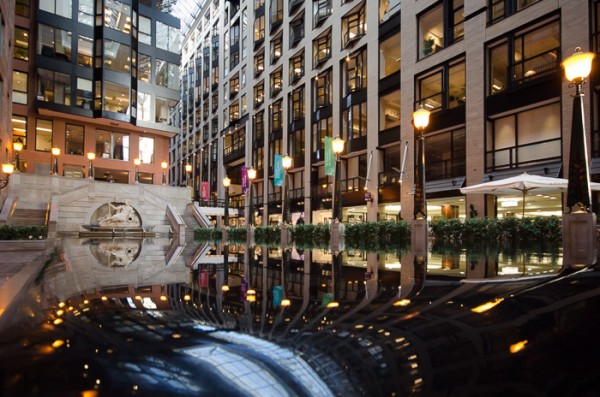 Reflection pool World Trade Centre Montreal