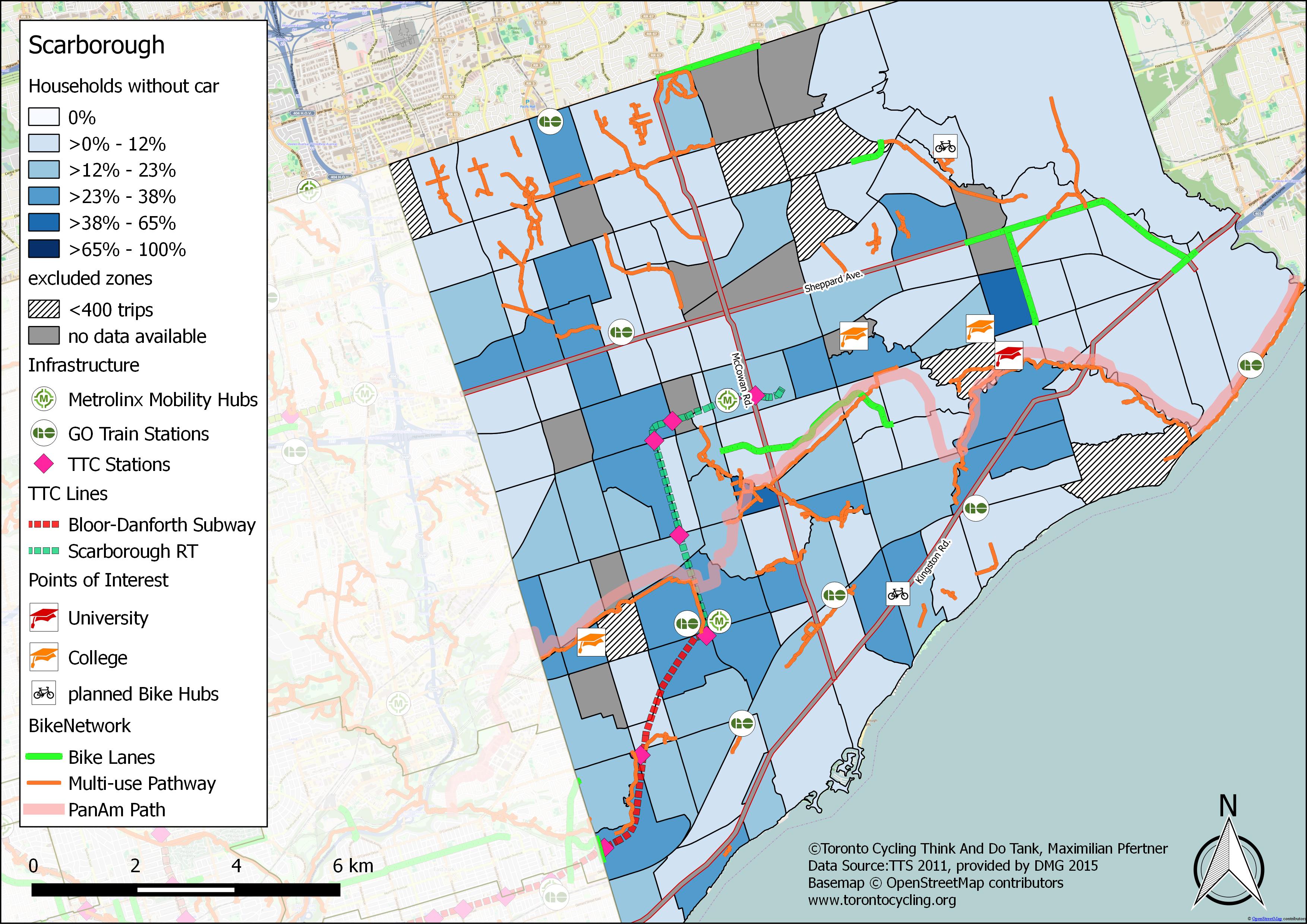 The twisted myth of car ownership in Scarborough  Spacing National