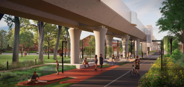 Rendering of the Davenport Greenway