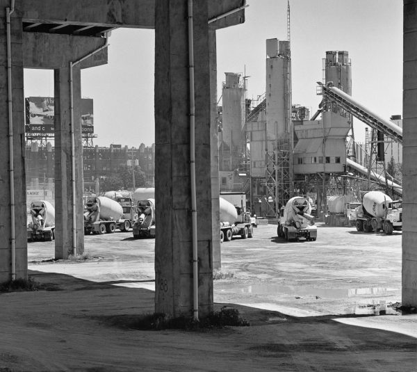 CBM Bathurst ready mix plant from Fort York embankment, 1998.