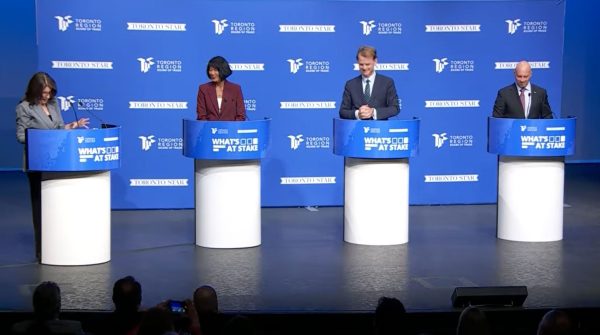 Screen capture from September 22 mayoral debate