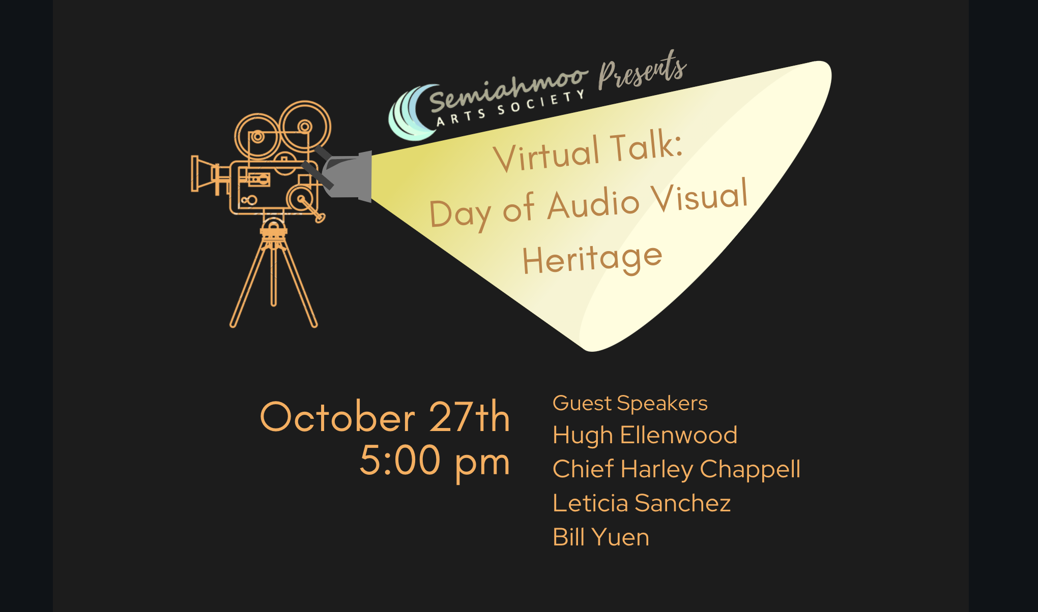 Virtual Talk Day of Audio Visual Heritage, Oct 27th Spacing